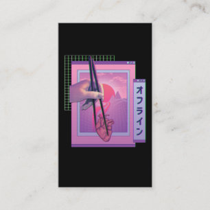 Carte De Visite Japonais Hors Ligne Vaporwave Esthétique Triste Co