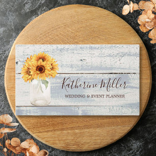 Carte de visite Jar à fleurs avec bouquet de tourn