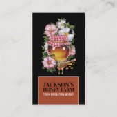 Carte De Visite Jar de miel - apiculteur, miel fermier (Devant)