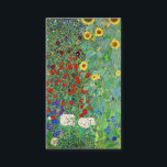 Carte De Visite Jardin Agricole Gustav Klimt Avec Peinture De Fleu<br><div class="desc">Jardin Ferme Gustav Klimt Avec Fleurs de soleil Floral Vintage Art Nouveau Peinture</div>