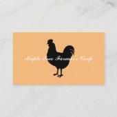 Carte De Visite Jardin agricole Poulet classique Pays (Dos)