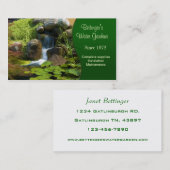 Carte De Visite Jardin aquatique (Devant / Derrière)