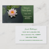 Carte De Visite Jardin aquatique (Devant / Derrière)