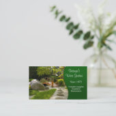 Carte De Visite Jardin aquatique et paysage (Debout devant)