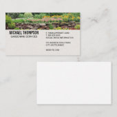 Carte De Visite Jardin | Arbustes et fleurs (Devant / Derrière)