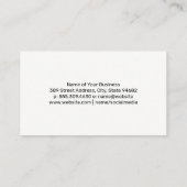 Carte De Visite Jardin aux fleurs et promenade (Dos)