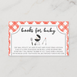 Carte De Visite Jardin BBQ Baby showers Livres pour bébé