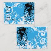 Carte De Visite Jardin blanc magique - customisé (Devant / Derrière)