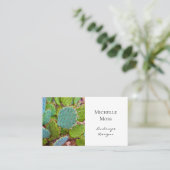 Carte De Visite Jardin botanique Désert Succulent (Debout devant)