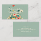 Carte De Visite Jardin botanique fleur sauvage (Devant / Derrière)