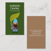 Carte De Visite Jardin centre moderne plante jardin gnome (Devant / Derrière)
