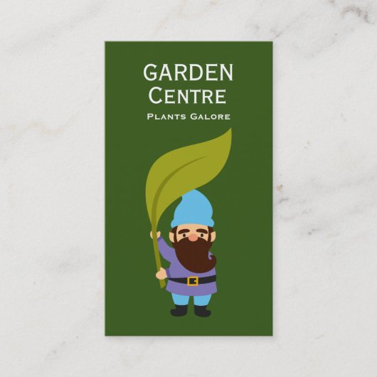 Carte De Visite Jardin centre moderne plante jardin gnome (Devant)