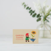 Carte De Visite Jardin centre moderne plante jardin gnome (Debout devant)