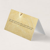 Carte De Visite Jardin de bois | Bois | Vis circulaire (Dos)