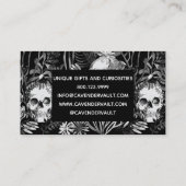 Carte De Visite Jardin de crâne d'aquarelle (Dos)