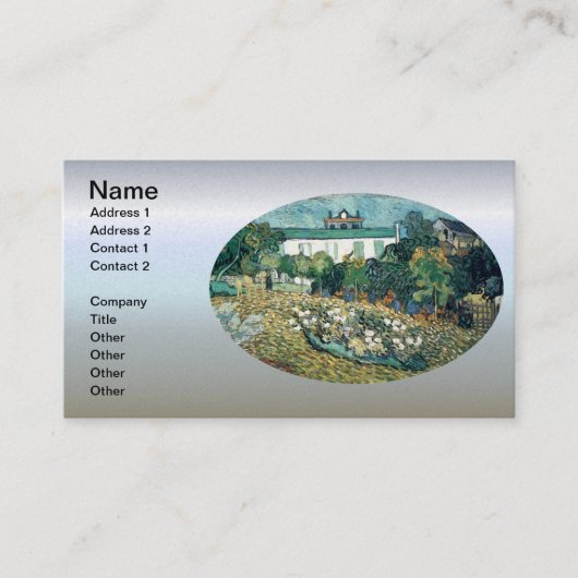 Carte De Visite Jardin de Daubigny (Devant)