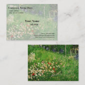 Carte De Visite Jardin de Daubigny par Vincent van Gogh (Devant / Derrière)