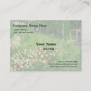 Carte De Visite Jardin de Daubigny par Vincent van Gogh