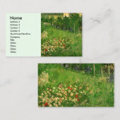 Carte De Visite Jardin de Daubigny par Vincent van Gogh, Le Jardin (Devant / Derrière)