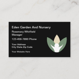 Carte De Visite Jardin de détail et pépinière