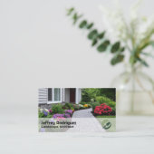 Carte De Visite Jardin de devant | Aménagement de fleurs (Debout devant)