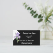 Carte De Visite Jardin de fleurs d'iris professionnel moderne (Debout devant)