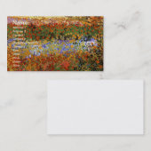 Carte De Visite Jardin de fleurs (F430) Van Gogh Art (Devant / Derrière)