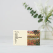 Carte De Visite Jardin de fleurs par Vincent van Gogh (Debout devant)