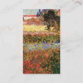 Carte De Visite Jardin de fleurs par Vincent van Gogh (Dos)