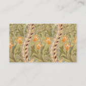 Carte De Visite Jardin de jonquilles de William Morris Fleur Class (Dos)