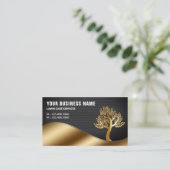 Carte De Visite Jardin de l'Arbre Noir Paysage Entretien de la pel (Debout devant)