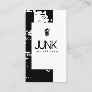 Carte De Visite Jardin de malle, métal de ferraille, recyclage