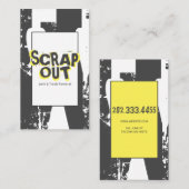 Carte De Visite Jardin de malle, métal de ferraille, recyclage (Devant / Derrière)