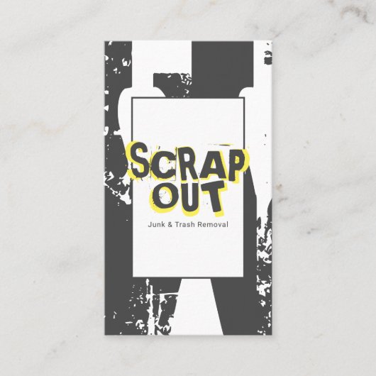 Carte De Visite Jardin de malle, métal de ferraille, recyclage (Devant)