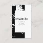 Carte De Visite Jardin de malle, métal de ferraille, recyclage (Dos)