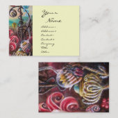 Carte De Visite JARDIN DE MELISSA .blanc, crème (Devant / Derrière)