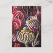 Carte De Visite JARDIN DE MELISSA noir blanc fuchsia violet bleu (Dos)