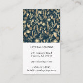 Carte De Visite Jardin de nuit Botanique Plantes Moderne Chic Flor (Dos)