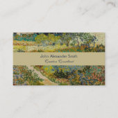 Carte De Visite Jardin de peinture classique de Van Gogh à Arles (Devant)