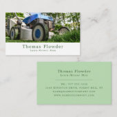 Carte De Visite Jardin de pelouse, jardinier, Horticulteur (Devant / Derrière)