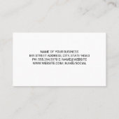 Carte De Visite Jardin de sciage pelouse (Dos)