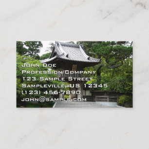 Carte De Visite Jardin de thé japonais à San Francisco