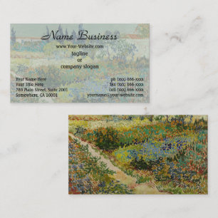 Carte De Visite Jardin de Van Gogh à Arles Impressionniste floral