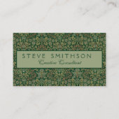 Carte De Visite Jardin de William Morris - Verts (Devant)