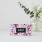 Carte De Visite Jardin d'Eden | Fleurs exquises, Cadre noir (Debout devant)