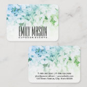 Carte De Visite Jardin d'Eden | Fleurs exquises, Fond blanc (Devant / Derrière)