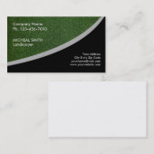 Carte De Visite Jardin d'entretien de pelouse paysager (Devant / Derrière)