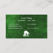 Carte De Visite Jardin d'entretien de pelouse tondeuse à herbe ver (Dos)