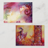 CARTE DE VISITE JARDIN DES OMBRES PERDUES / CHEVALIER ET CHEVAL (Devant / Derrière)