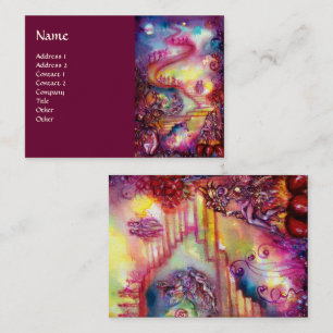 Carte De Visite JARDIN DES OMBRES PERDUES / ESCALIERS MAGIQUES ros